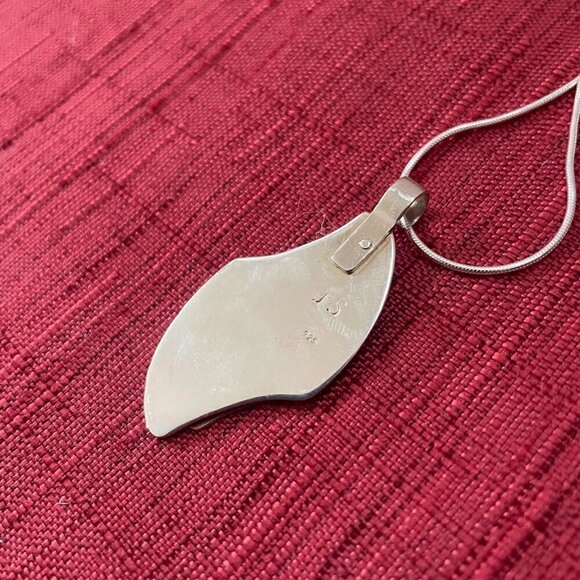 Jessie Senecal Handmade Sterling Silver "Copper Grass" Necklace - Picture 3 of 4